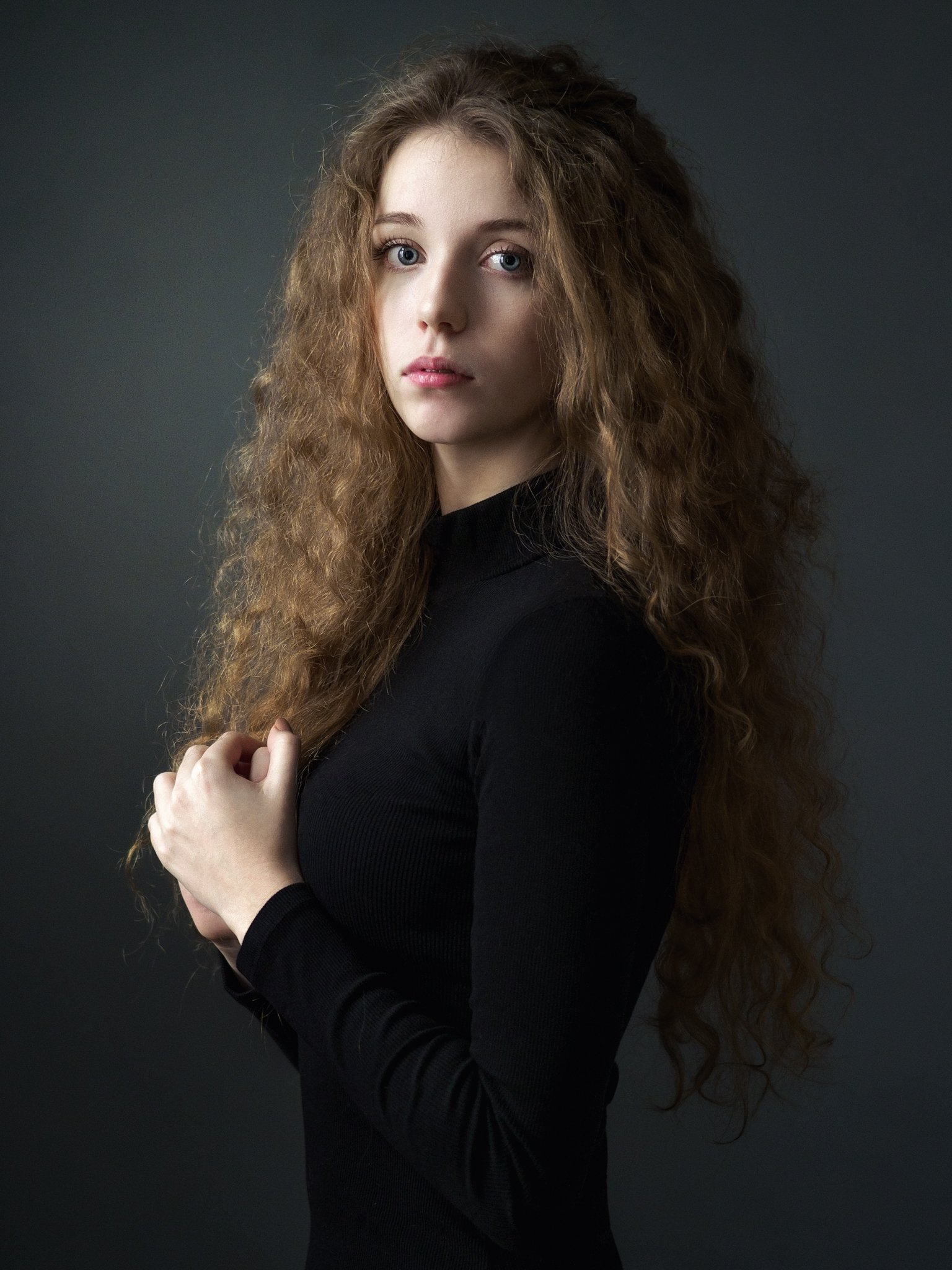 портрет,  portrait, long hair, Сергей Мартынов
