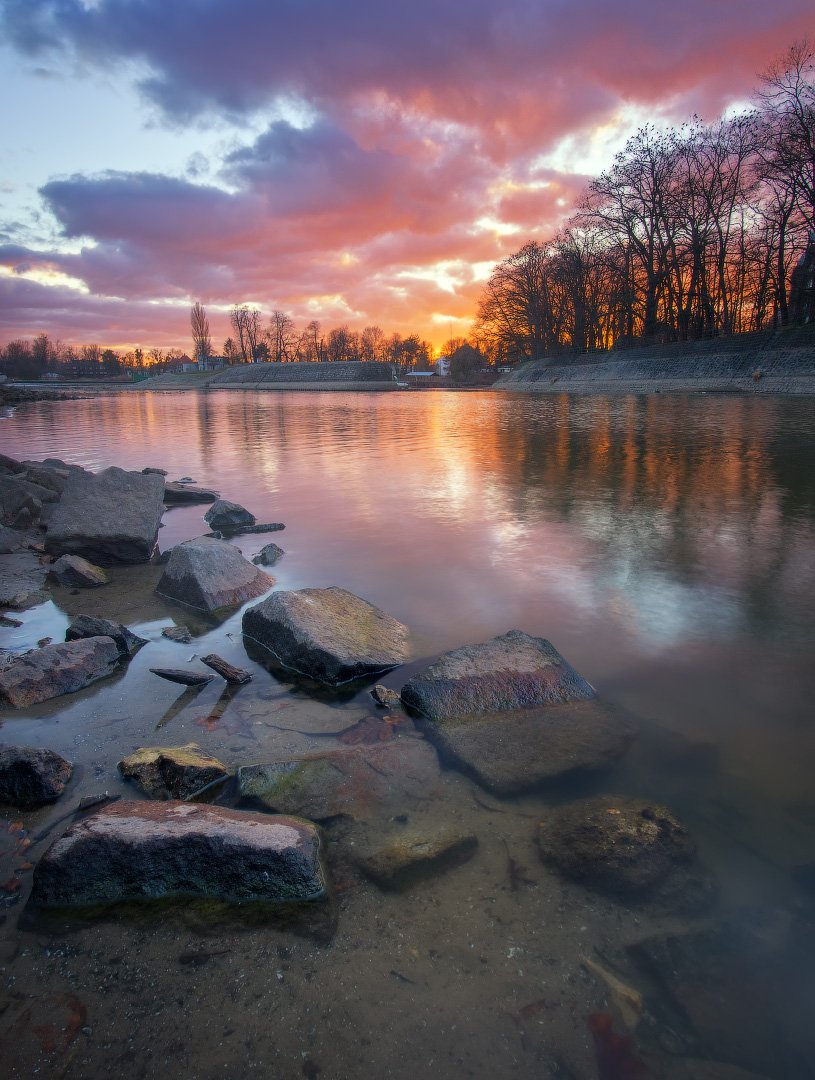 закат, одра, вечер, небо, пейзаж, река, sunset, bed, evening, sky, landscape, river, olympus, Виктор Тулбанов