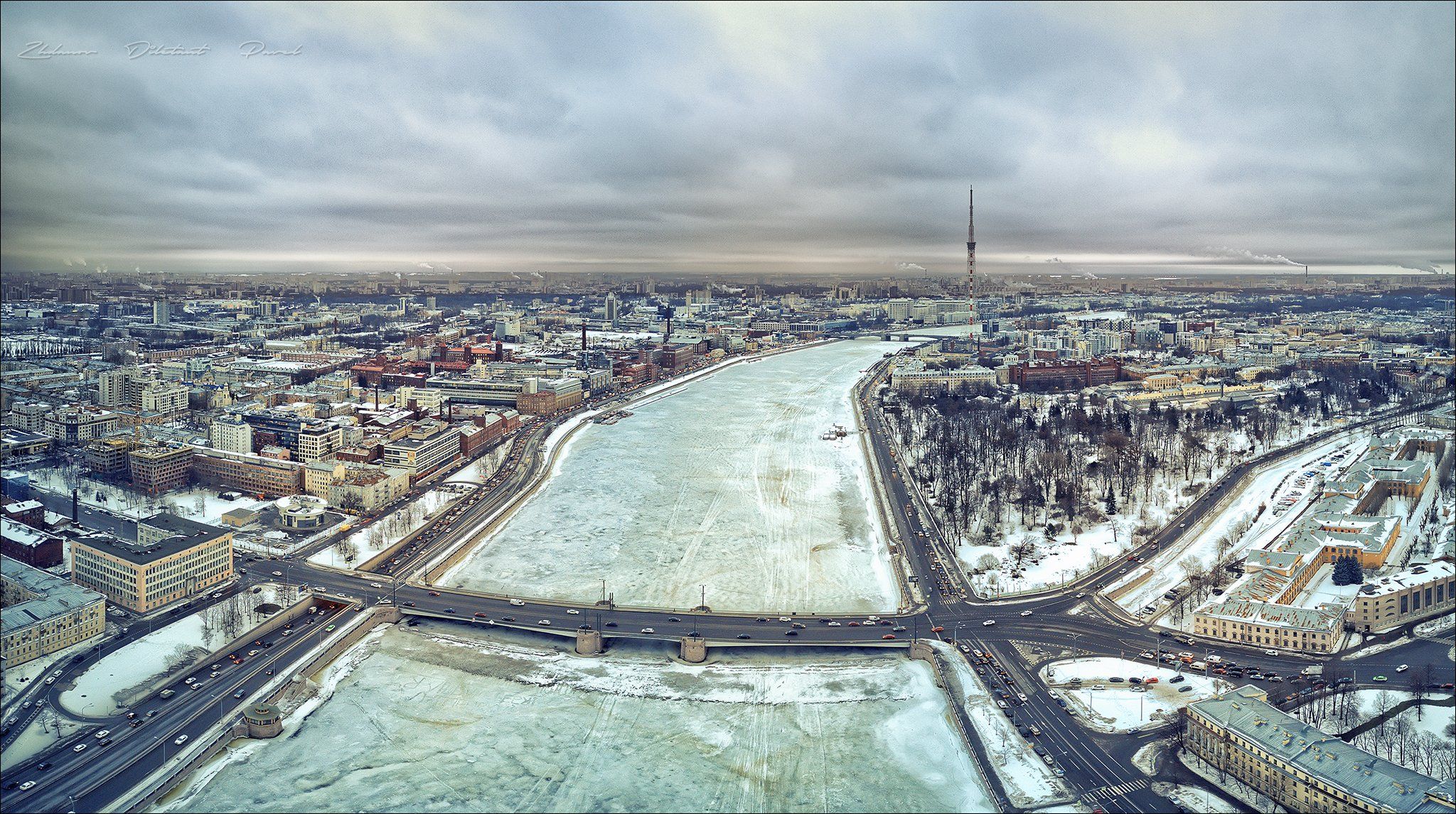 санкт-петербург_нева_зима _гренадёрский мост_набережные_петроградская сторона, Павел Жданов