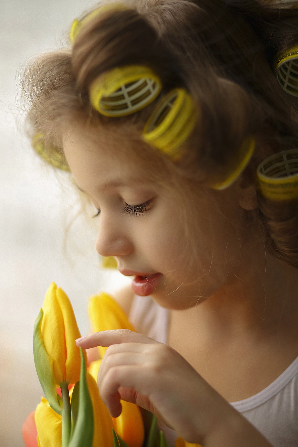 весна ребенок тюльпаны, Валерия Касперова