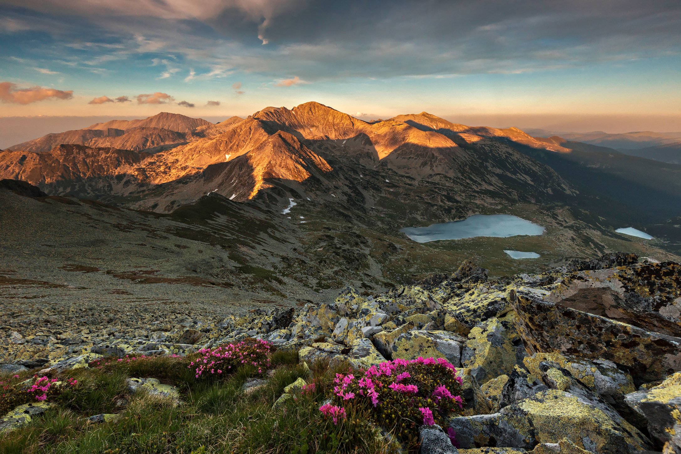 mountain, sunset, summer, ridge, landscape, travel, nature, peak ,romania, lake, colors, retezat, Lazar Ioan Ovidiu