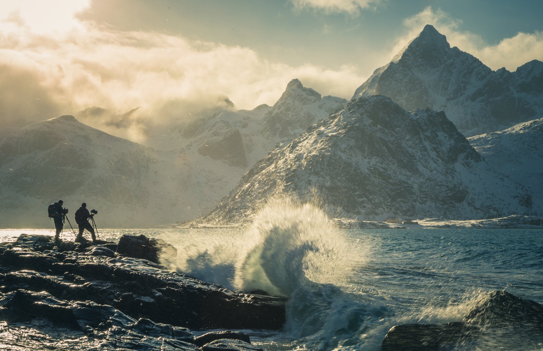 winter,lofoten,norway,norwegian,north,sea,wave,waves,mountains, Adrian Szatewicz