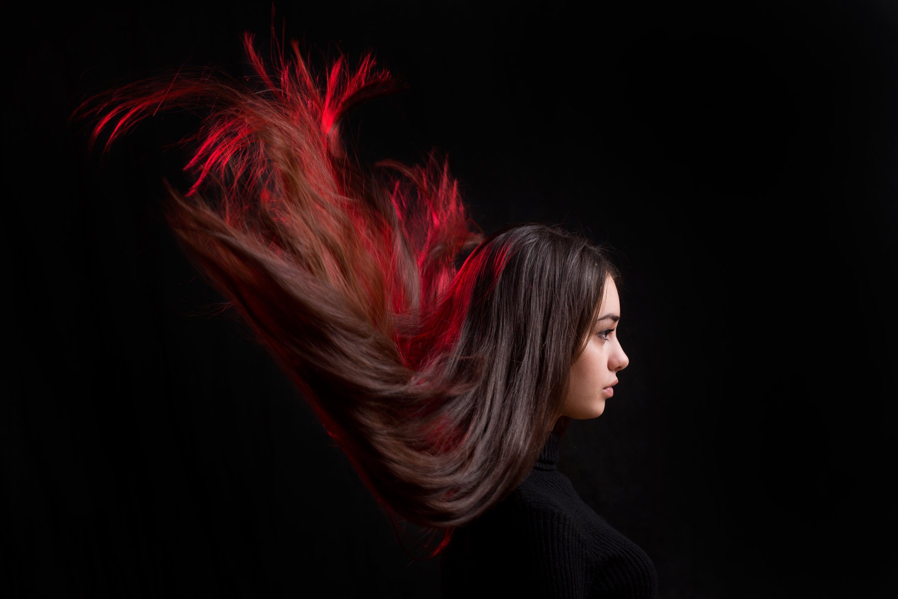 Портрет, девушка, волосы, красный, профиль,олег_грачёвoleg_grachev,portrait,red,girl.canon,canonlens,, Олег Грачёв