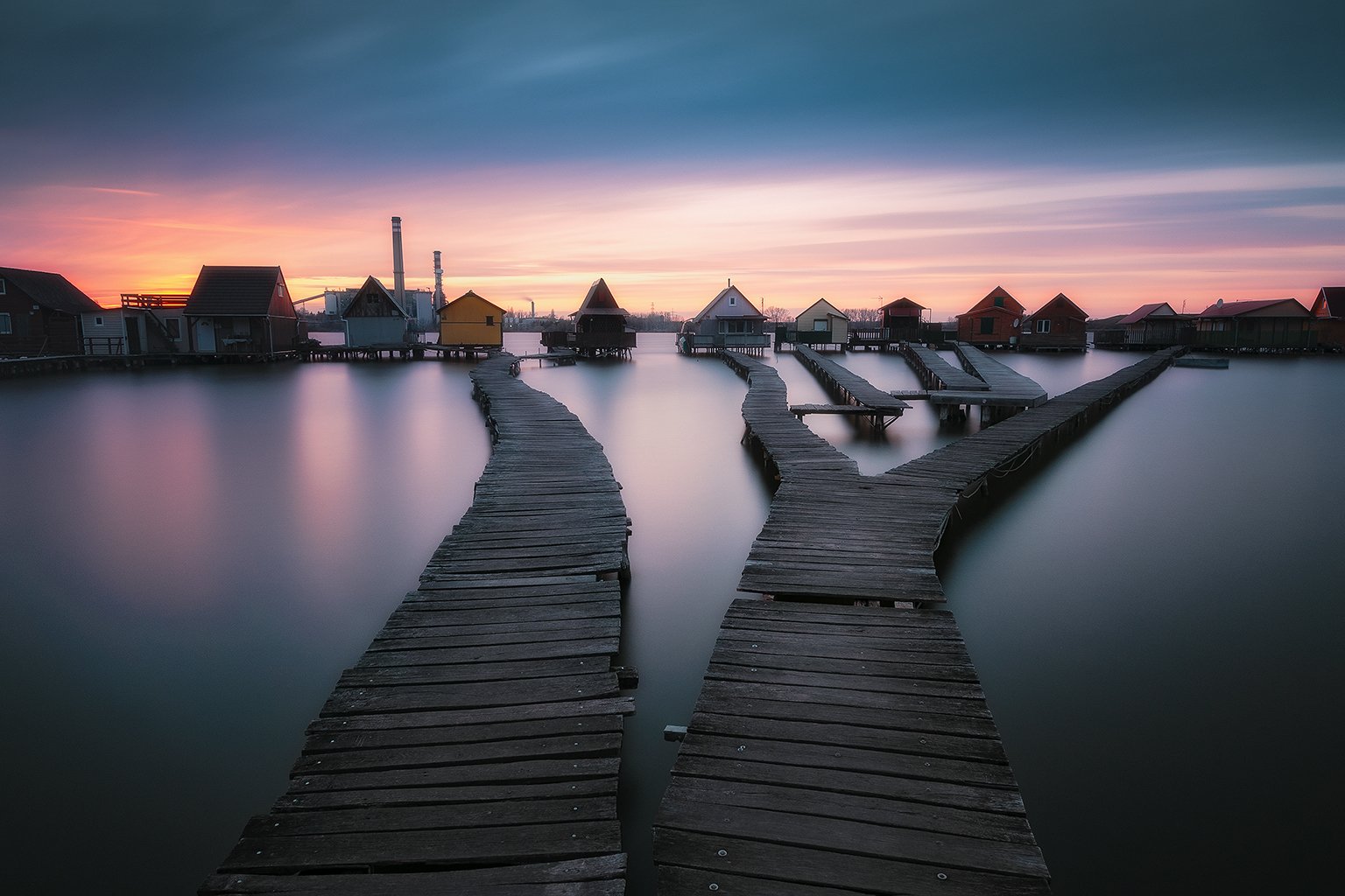 hungary, bokod, landscape, village, lake, floating, sunset, longexposure, nikond90, ndfilter, Csomai David