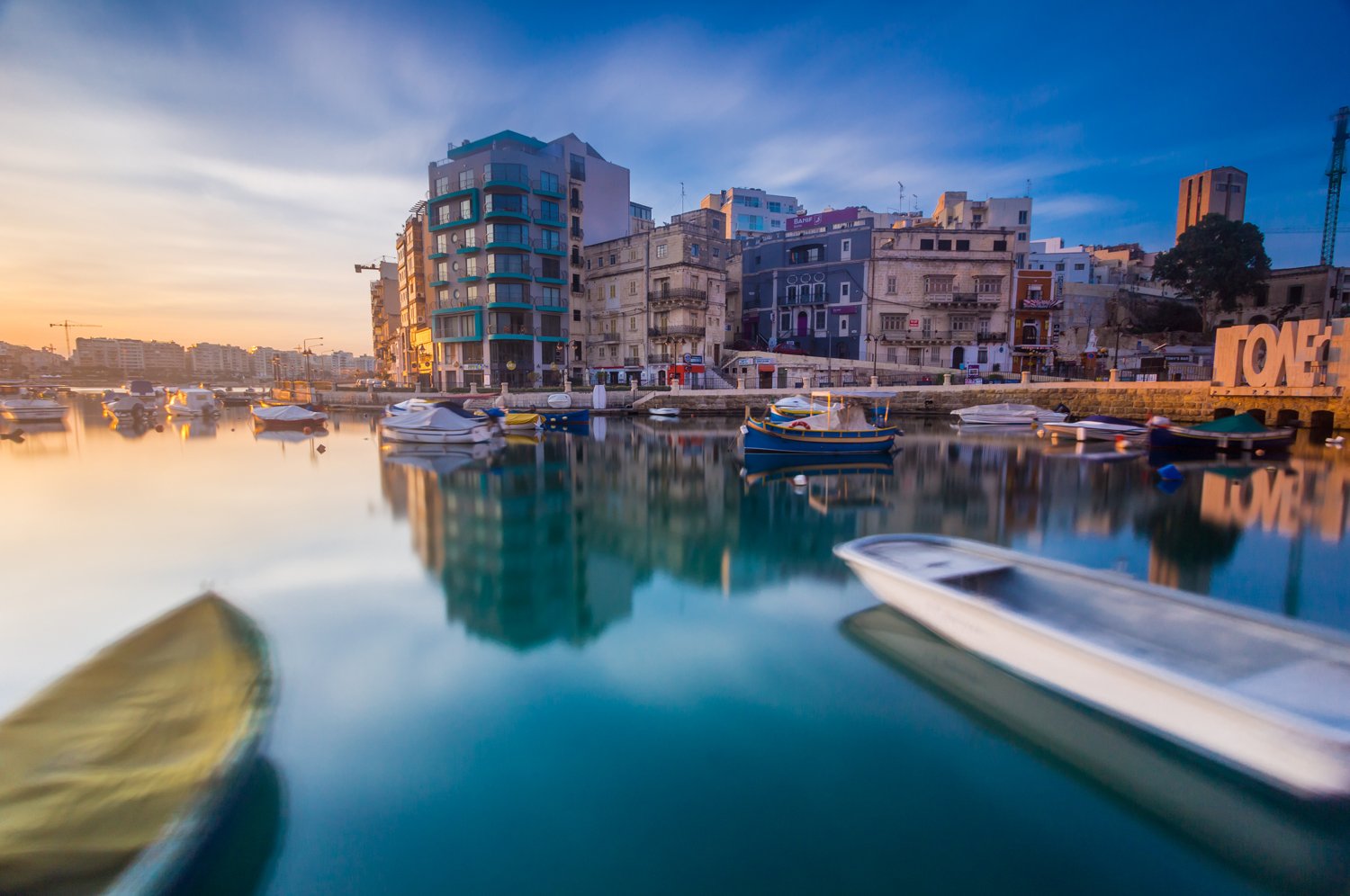 water, Malta, city, architecture, long exposure, travel, boats, sky, Nikolay Tatarchuk