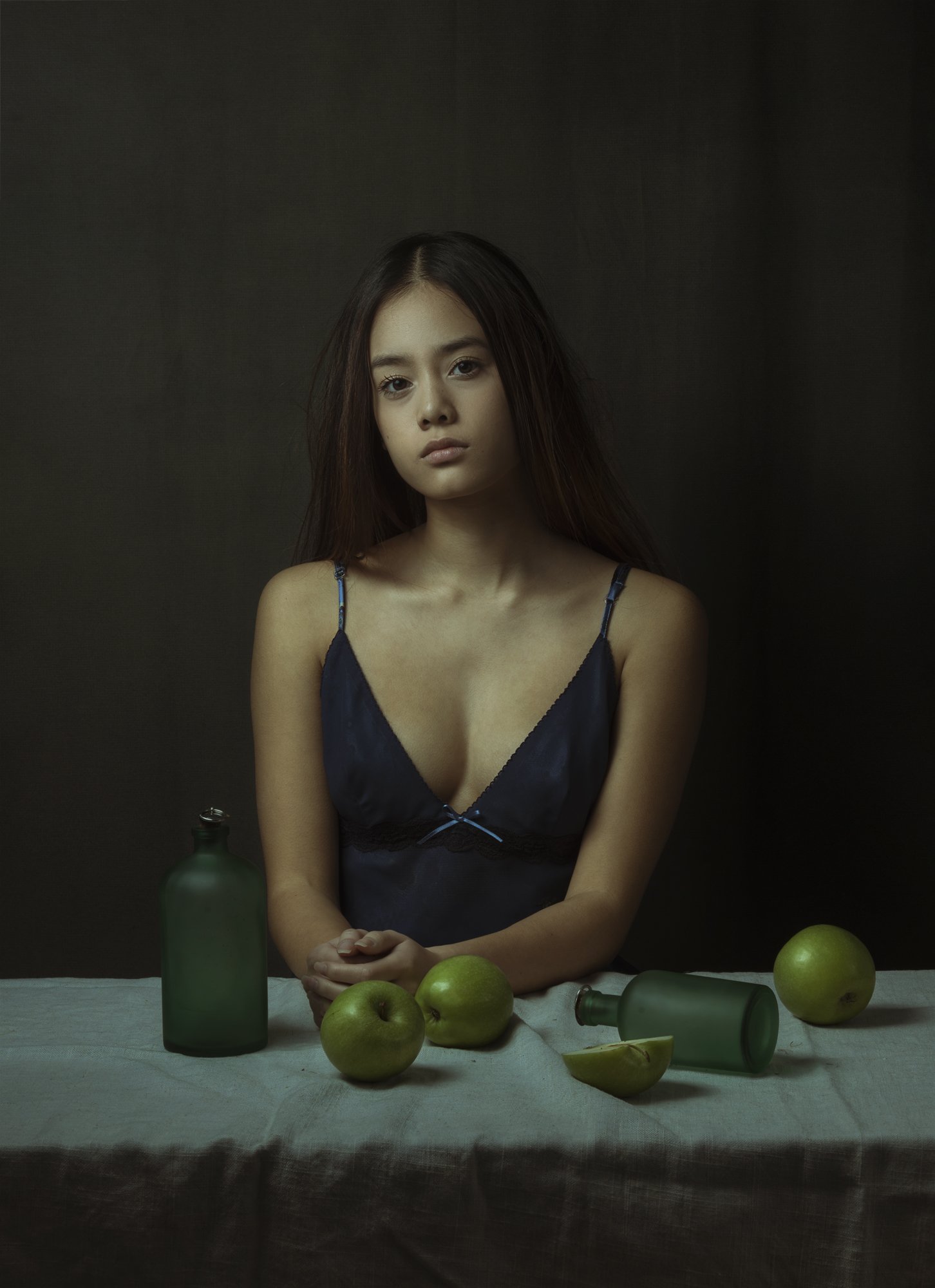 fine art , постановочная фотография ,жанровый портрет, яблоки, Natalia Kholodova