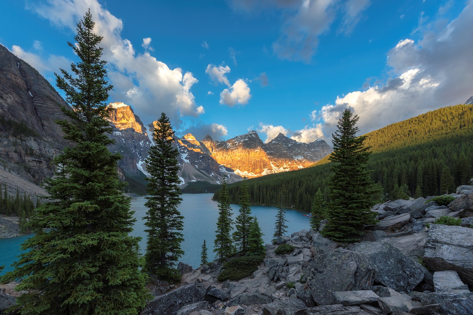 Banff National Park, Canada, Moraine, lake, sunrise, Dmitry Vinogradov