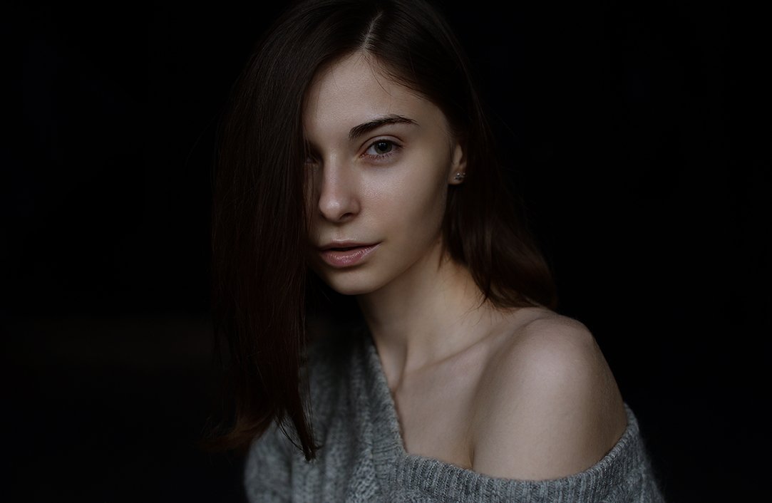девушка, модель, портрет, студия, фотограф, Илья Немков