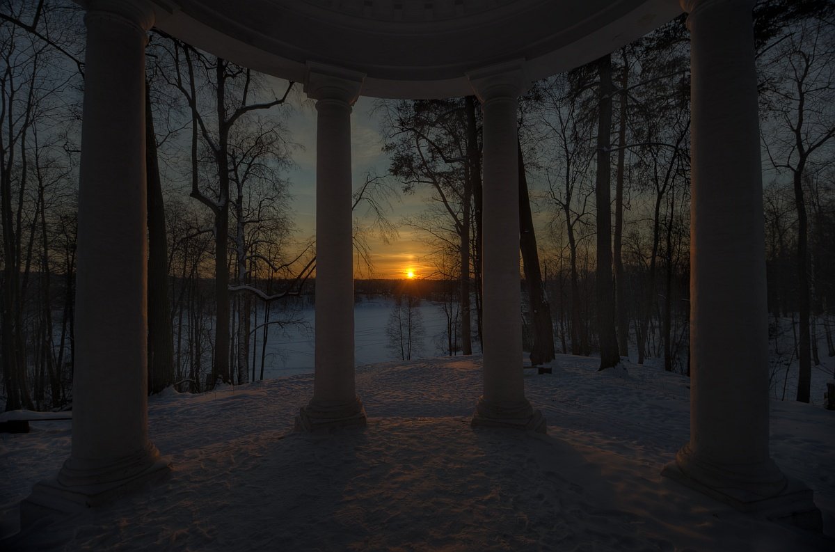 пейзаж, зима, закат., Ефимов Александр