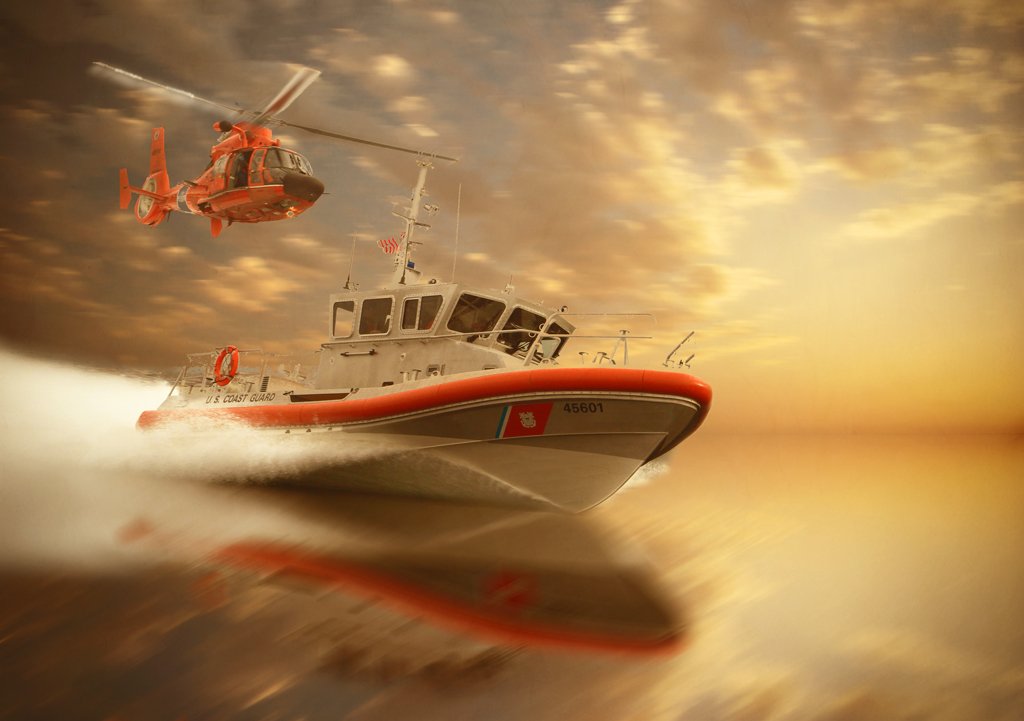 rescue,sea,boat,helicopter, Artur Brandys