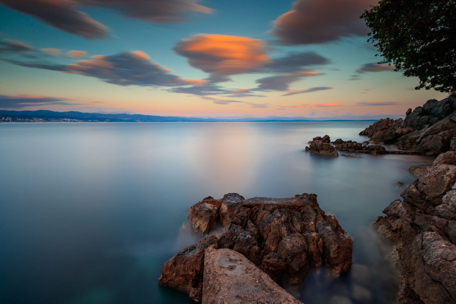 sea, seascape, landscape, nature, long exposure, sky, clouds, water, rocks, Nikolay Tatarchuk