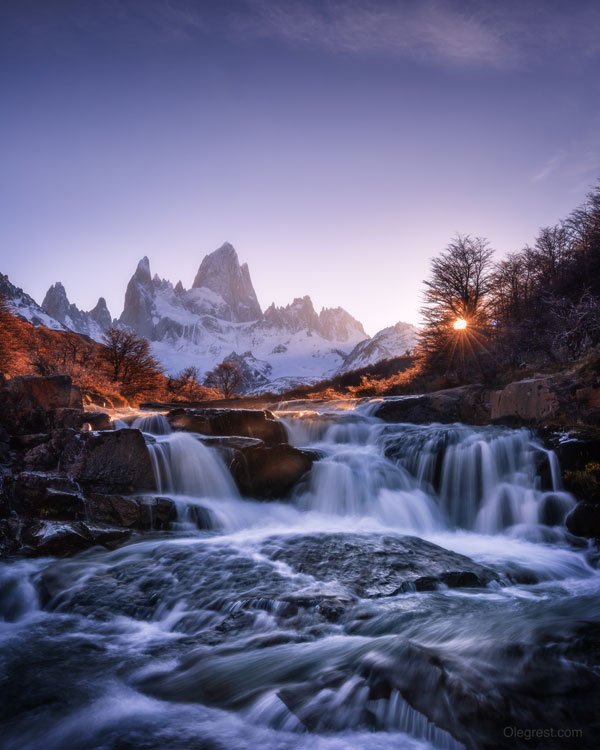 горы, водопад, аргентина, патагония, Oleg Rest