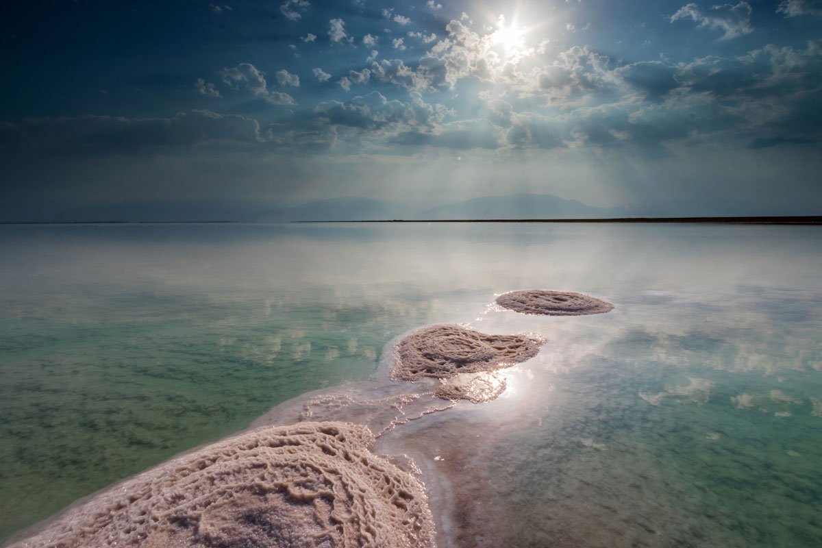 water, dead sea, sea, sunrise, clouds, sky, seascape, nature, israel, Nikolay Tatarchuk