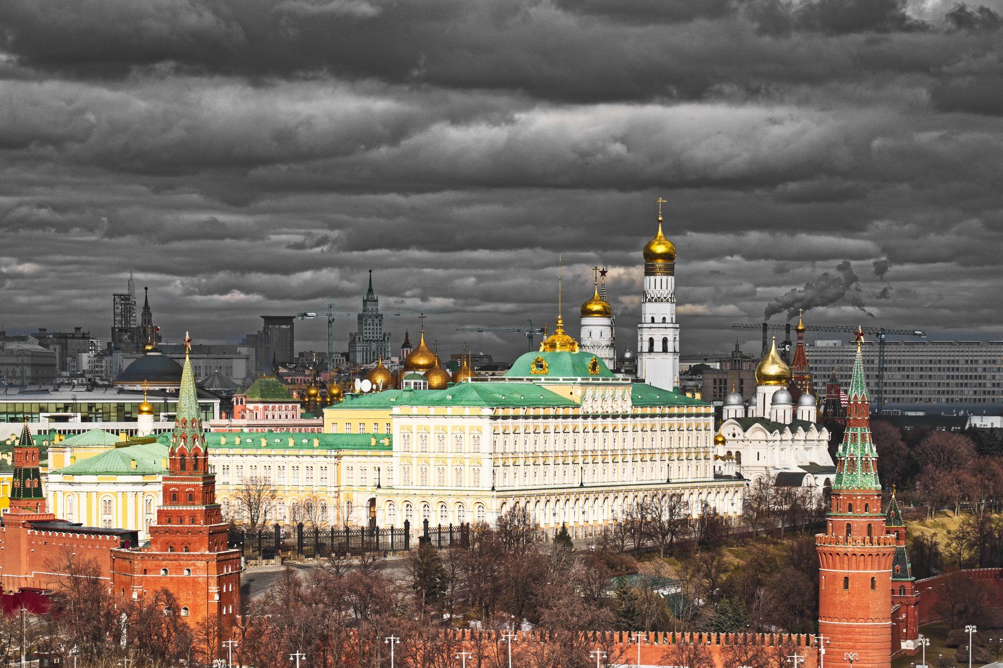 архитектура, город,  весна, высотки, пейзаж, кремль, Юрий Левко