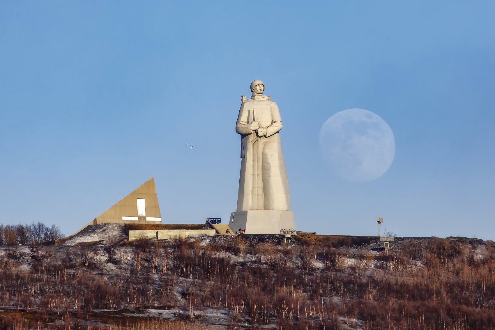 Мурманск, луна, пейзаж, Михаил Проскалов