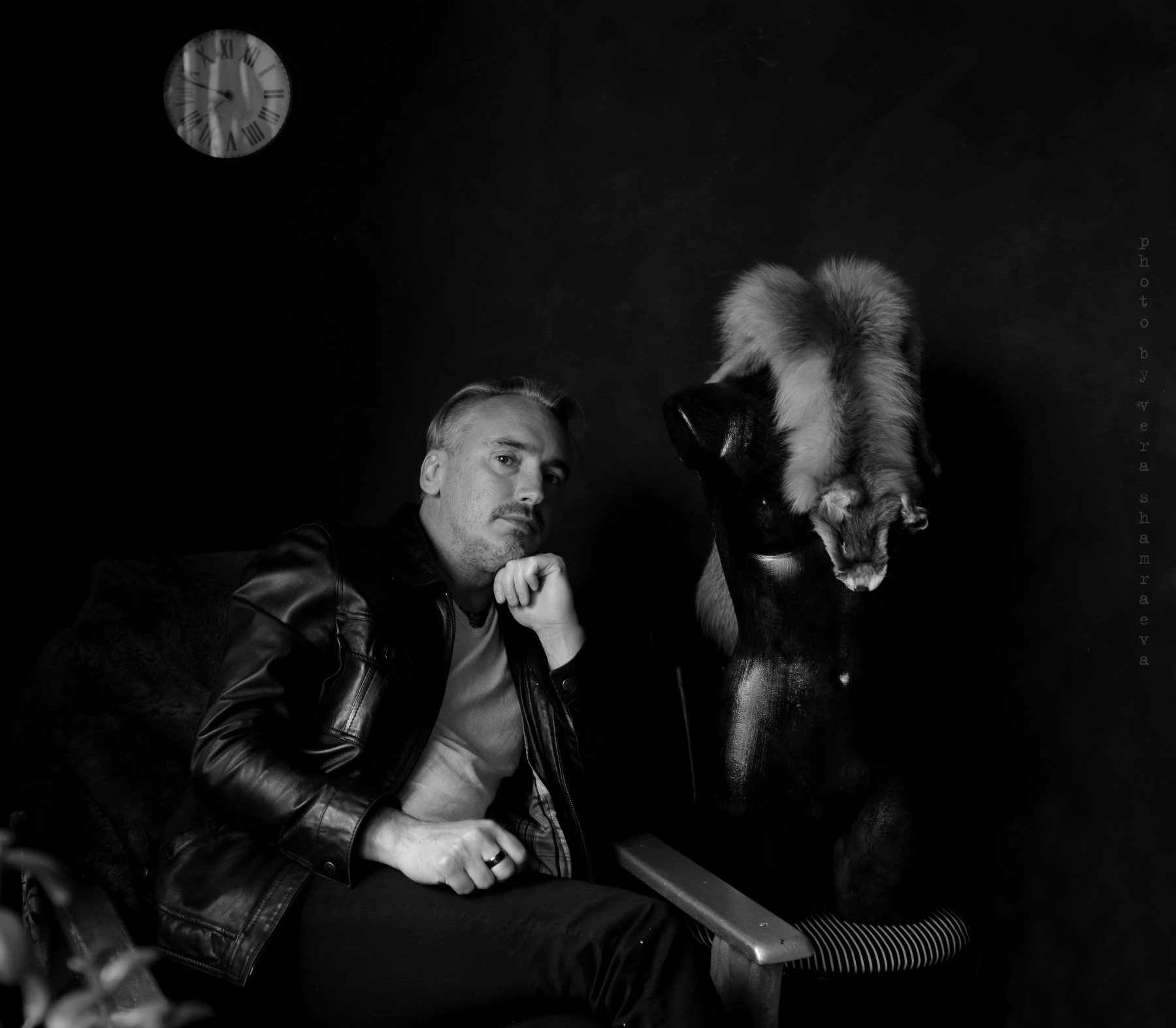 мужской портрет постановка чернобелая фотография вера шамраева, Вера Шамраева
