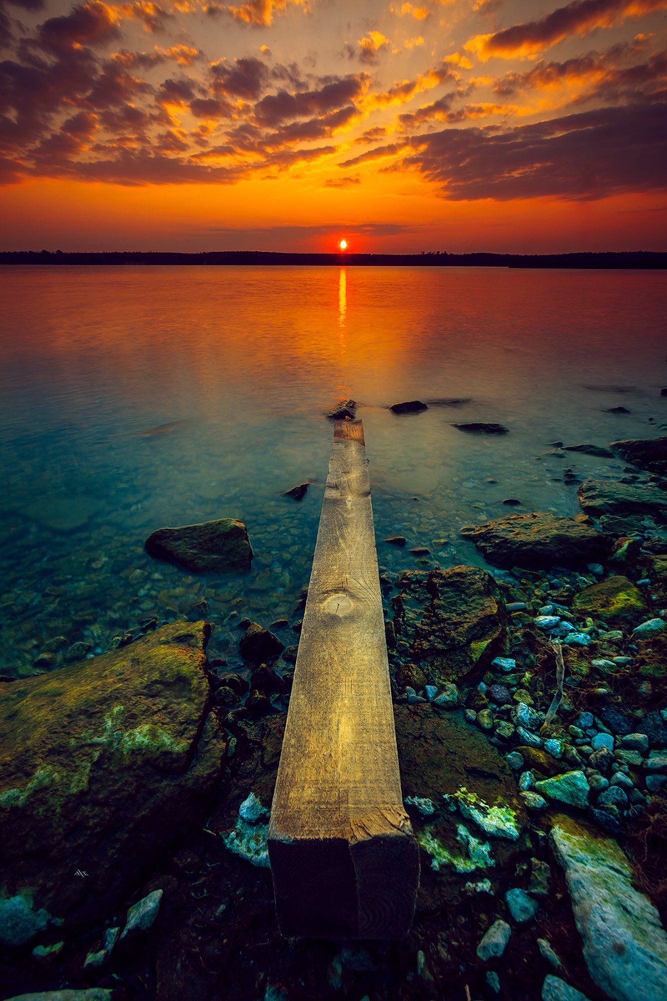 landscape, curonian gulf, sunset, llithuania, Руслан Болгов (Axe)