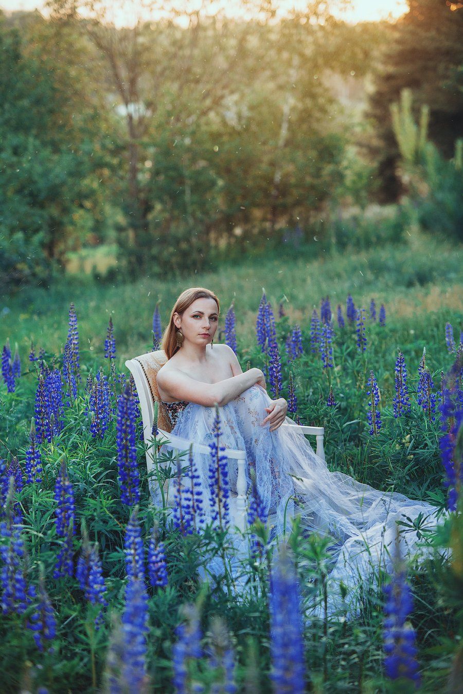 portrait, woman, light, canon, minsk, beautiful, forest. blue, Алексей