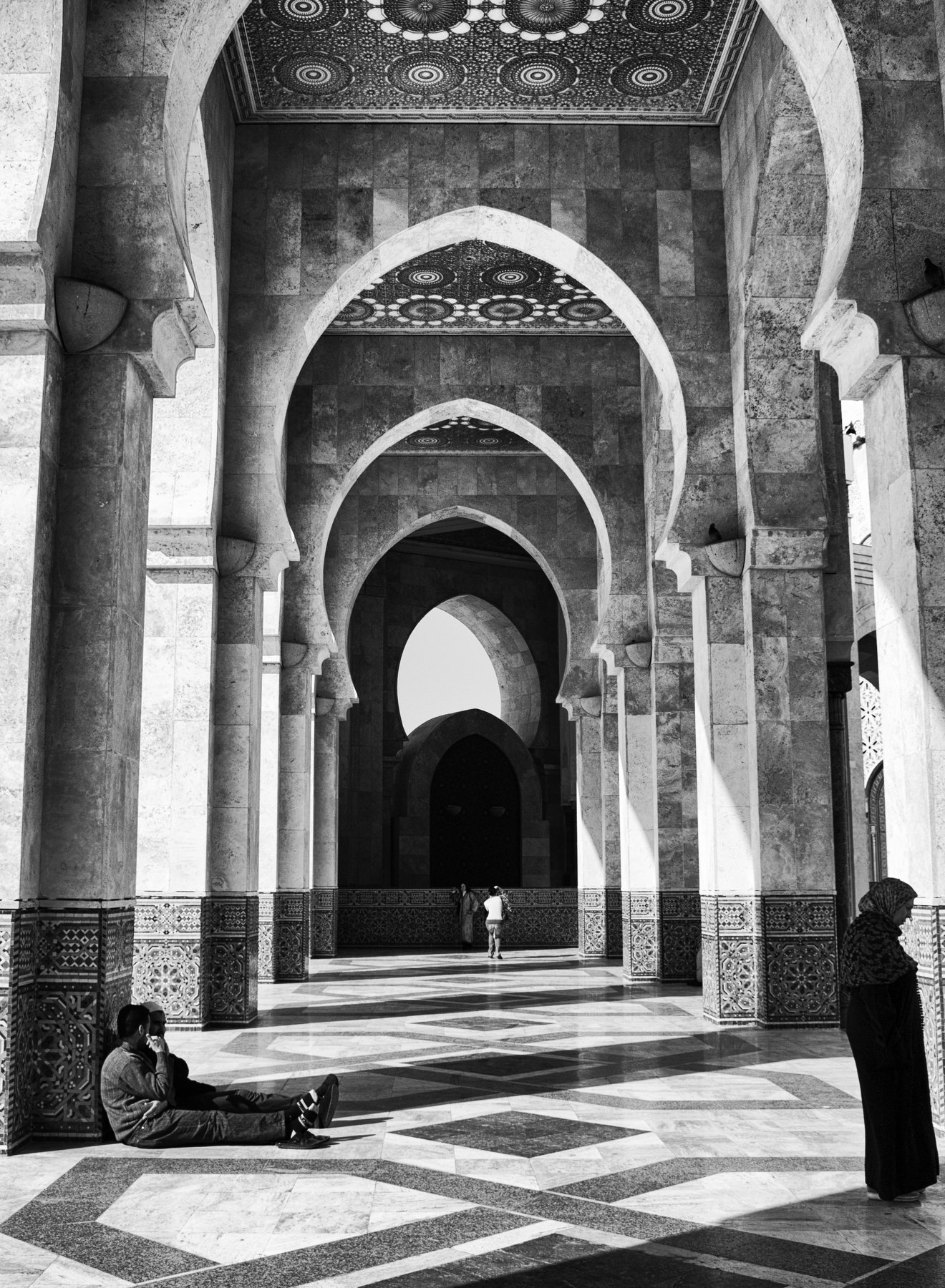 Morocco, Casablanca, Monochrome, Black and white, Street, Elena Beregatnova