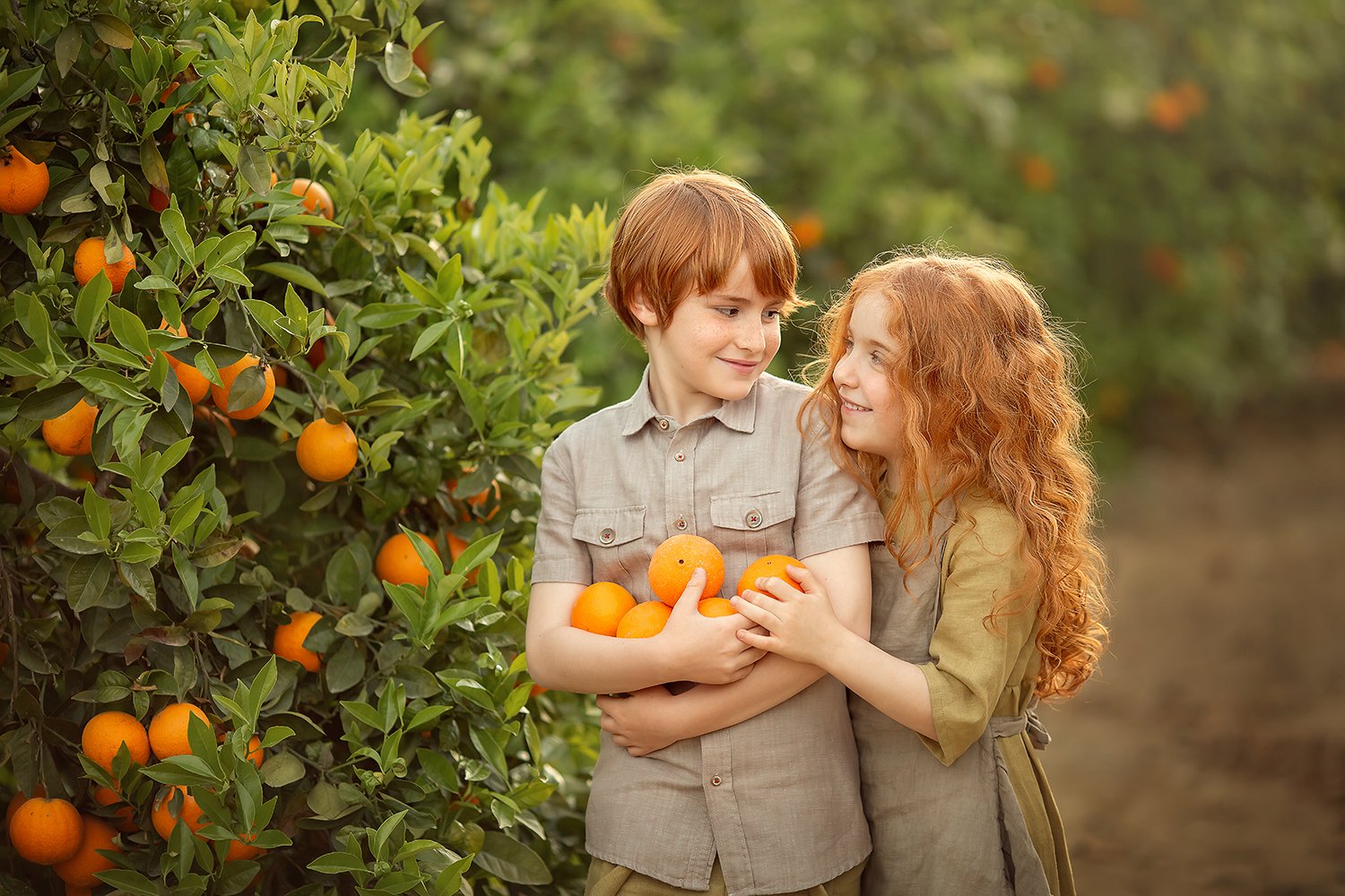 дети улыбка апельсины, Екатерина Белоножкина