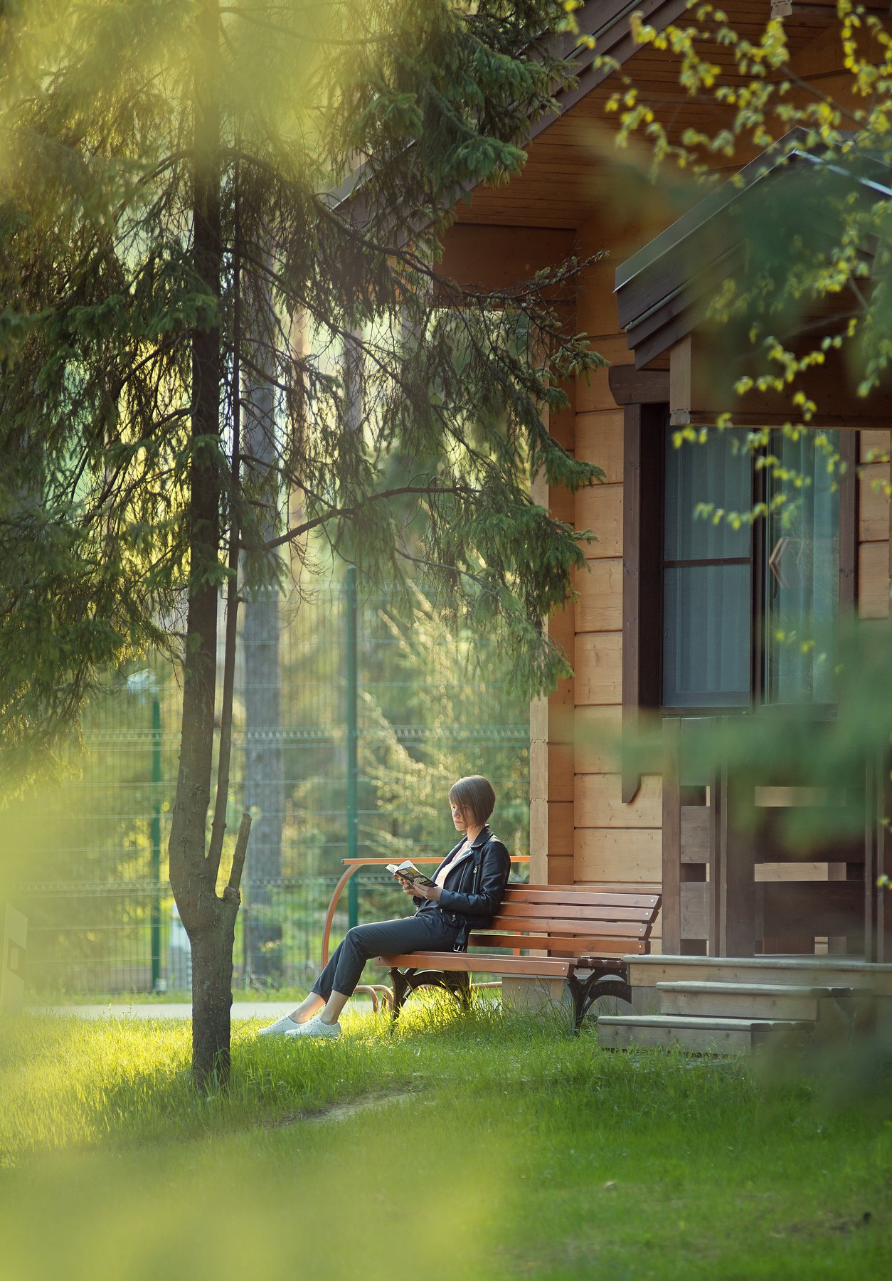 лето, чтение,лес,парк, солнце,скамейка,книга, Фёдорова Дарья
