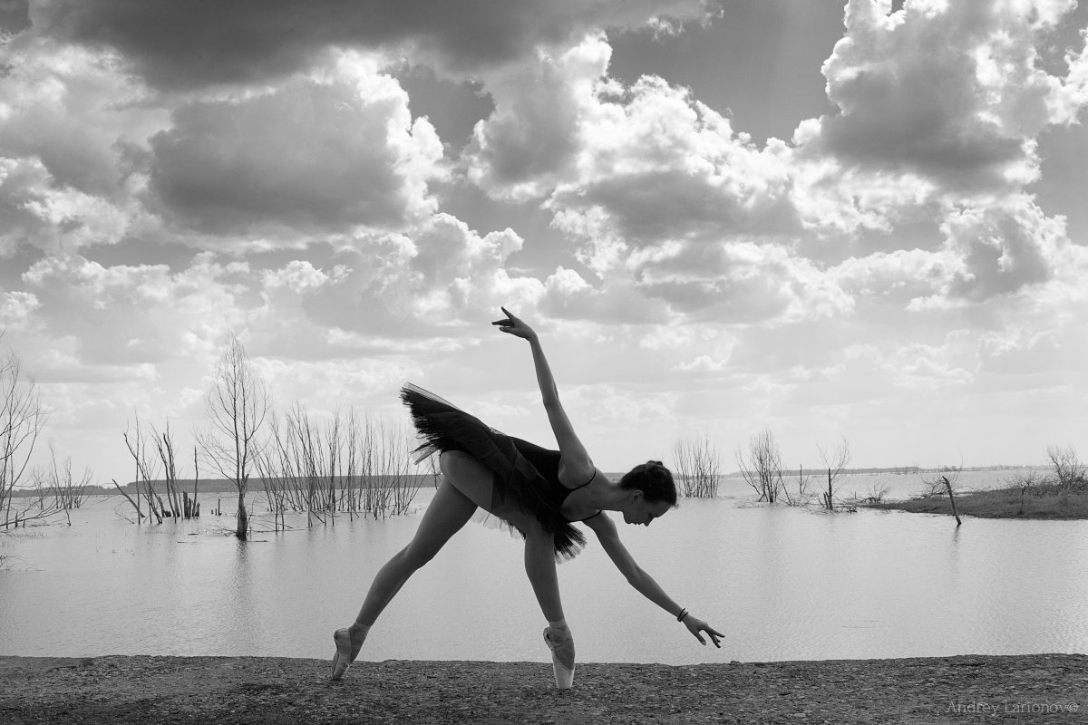 балерина, балет, пейзаж, девушка, Андрей Ларионов