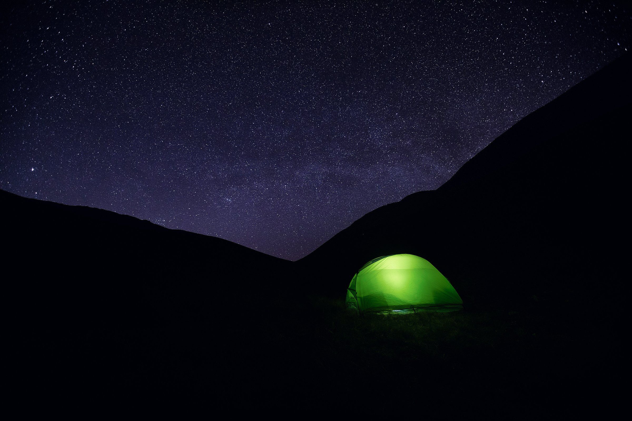 звёзды, палатка, горы, Владимир Кочкин