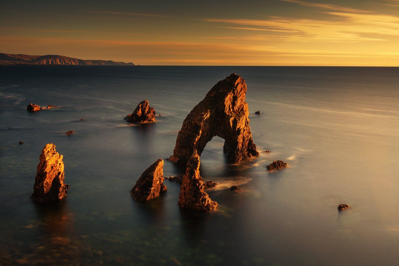 ireland,arch,sunset,donegal, Marek Biegalski