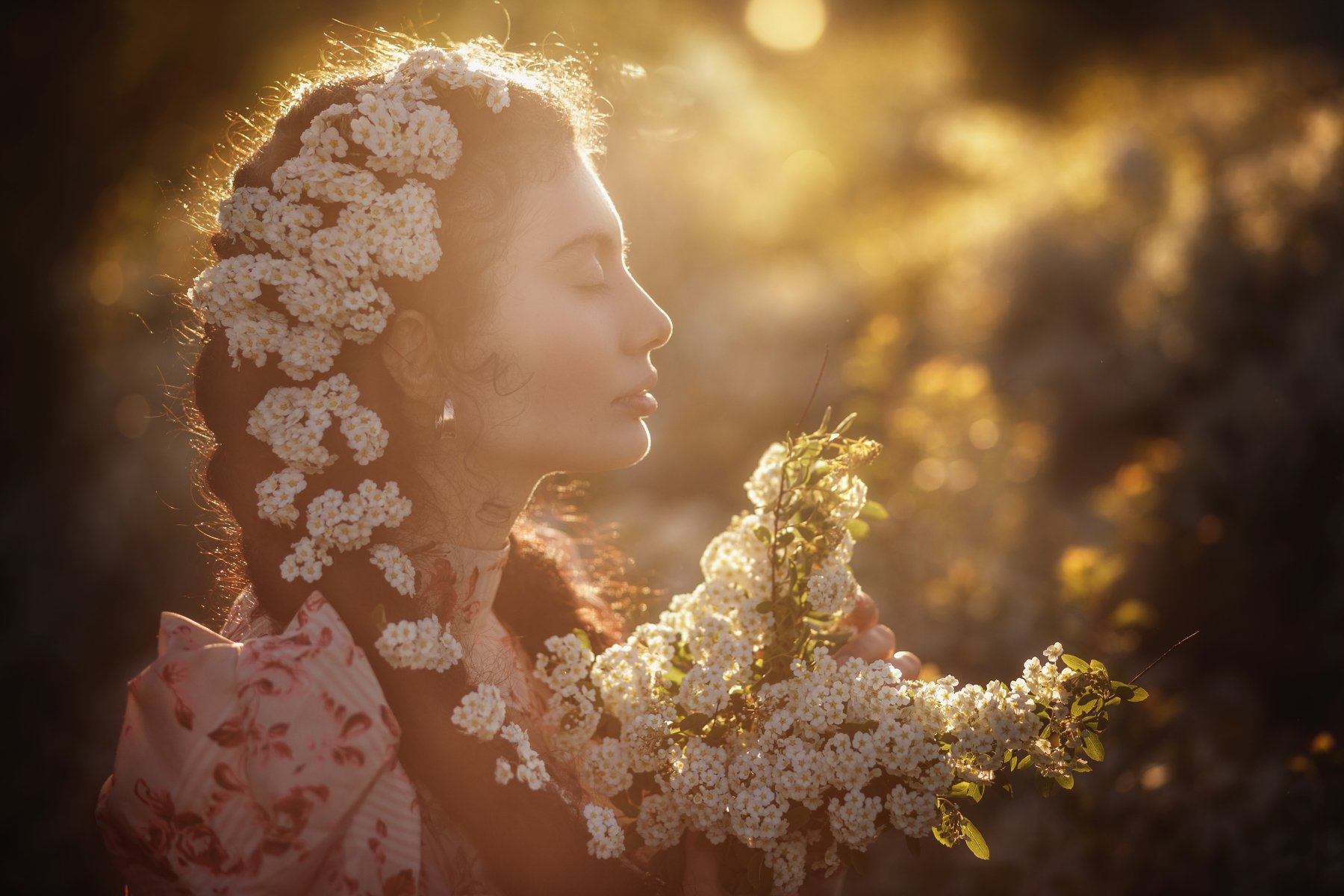 девушка цветение портрет, Шакирова Альбина