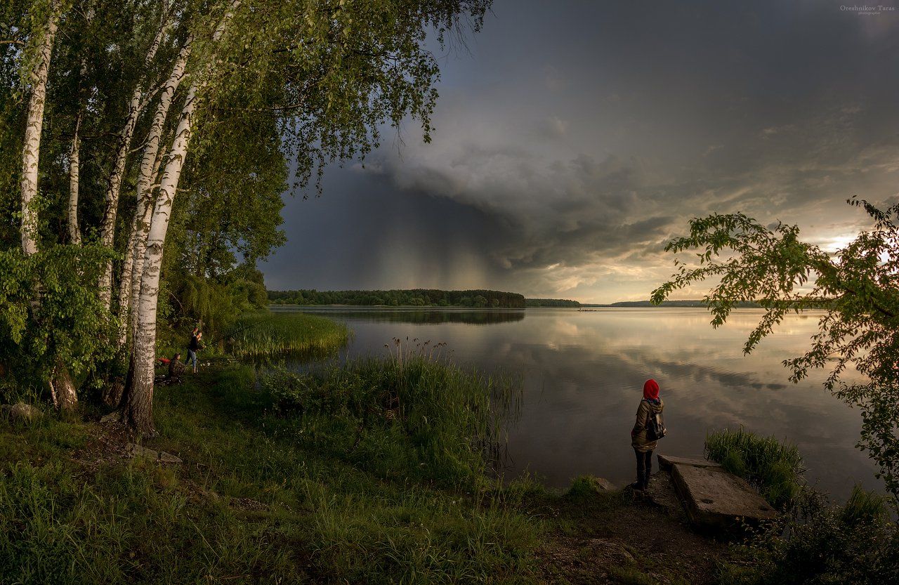 пейзаж,природа,закат,рассвет,гроза,река,небо,весна,рыбалка,тучи,облака,дождь,, Taras