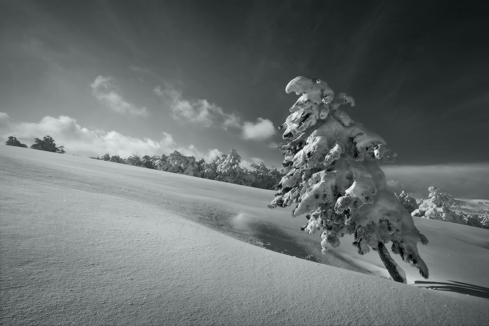 ай-петри,зима,крым, облака, снег, февраль, Петриченко Валерий