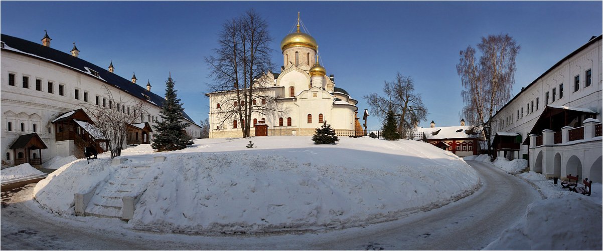 монастырь, звенигород, зима, Тарасов Алексей