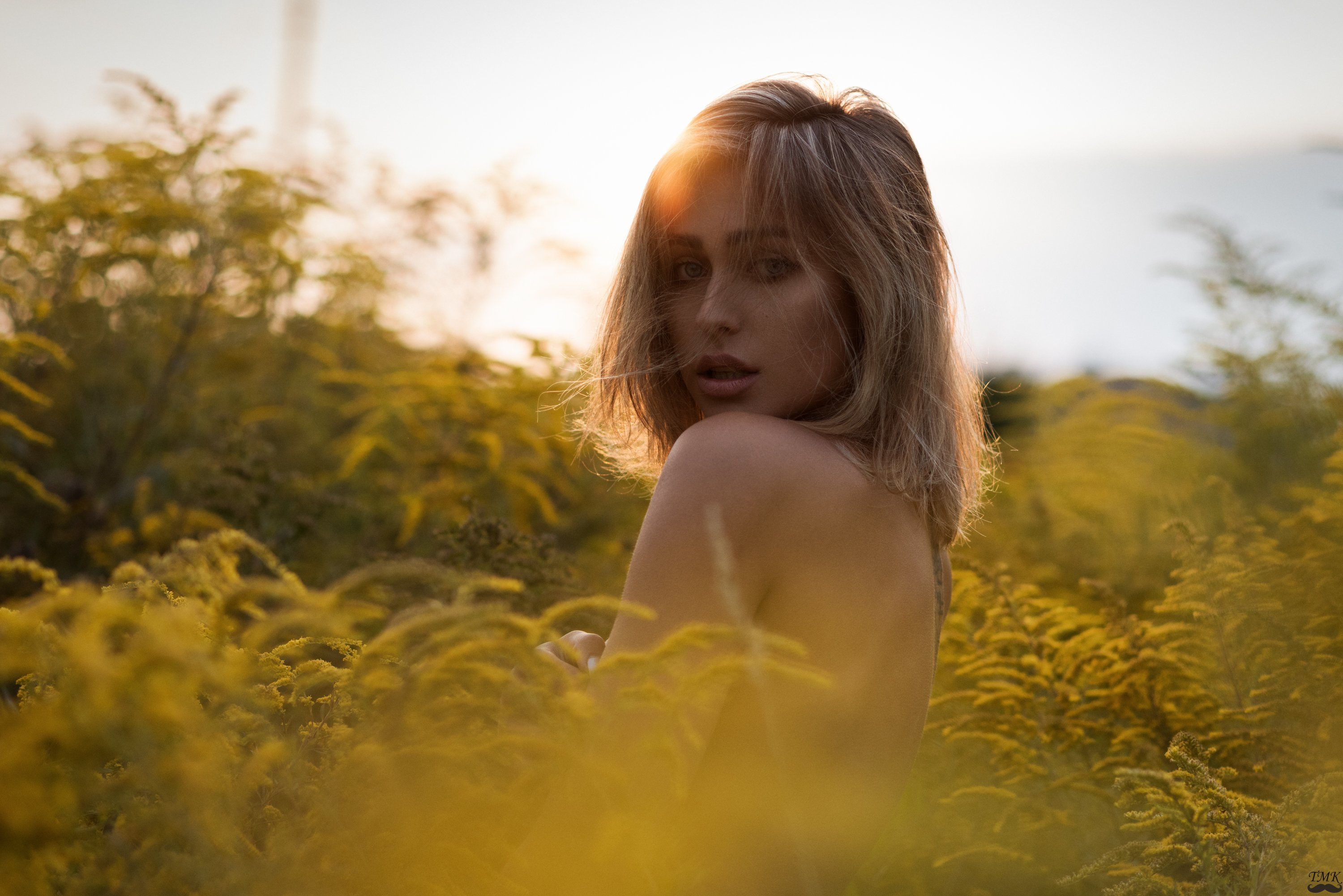 summer, portrait, mood, moody, nikon, colors, evening, sunflare, look, eyes, beauty, nude, Tomas Masoit