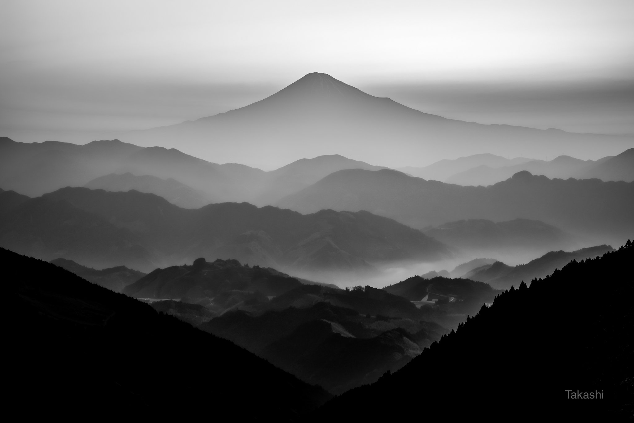 Fuji,Japan,mountain,gaze,fog,beautiful,morning,sunrise, Takashi