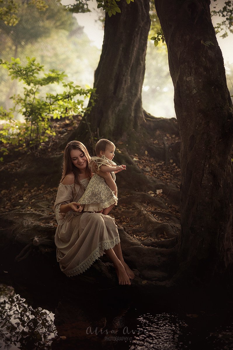 #forest #beauty #nature #woman #baby , Alisa Avcı