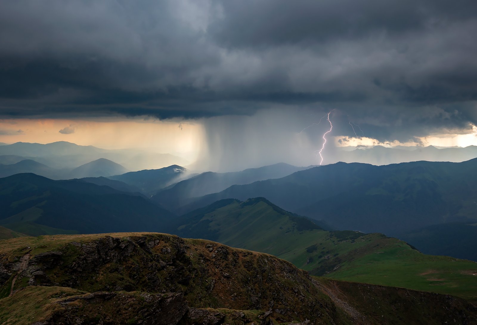 mountain, sunset, summer, ridge, landscape, travel, nature, peak ,romania, thunder, colors, rodnei, storm, Lazar Ioan Ovidiu