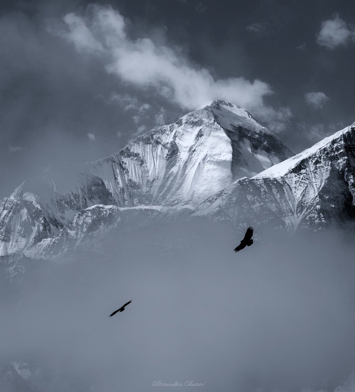 гималаи, непал, дхаулагири, альпинизм, восхождение, пейзаж, горы, природа, вершина, гора, Александр Чазов