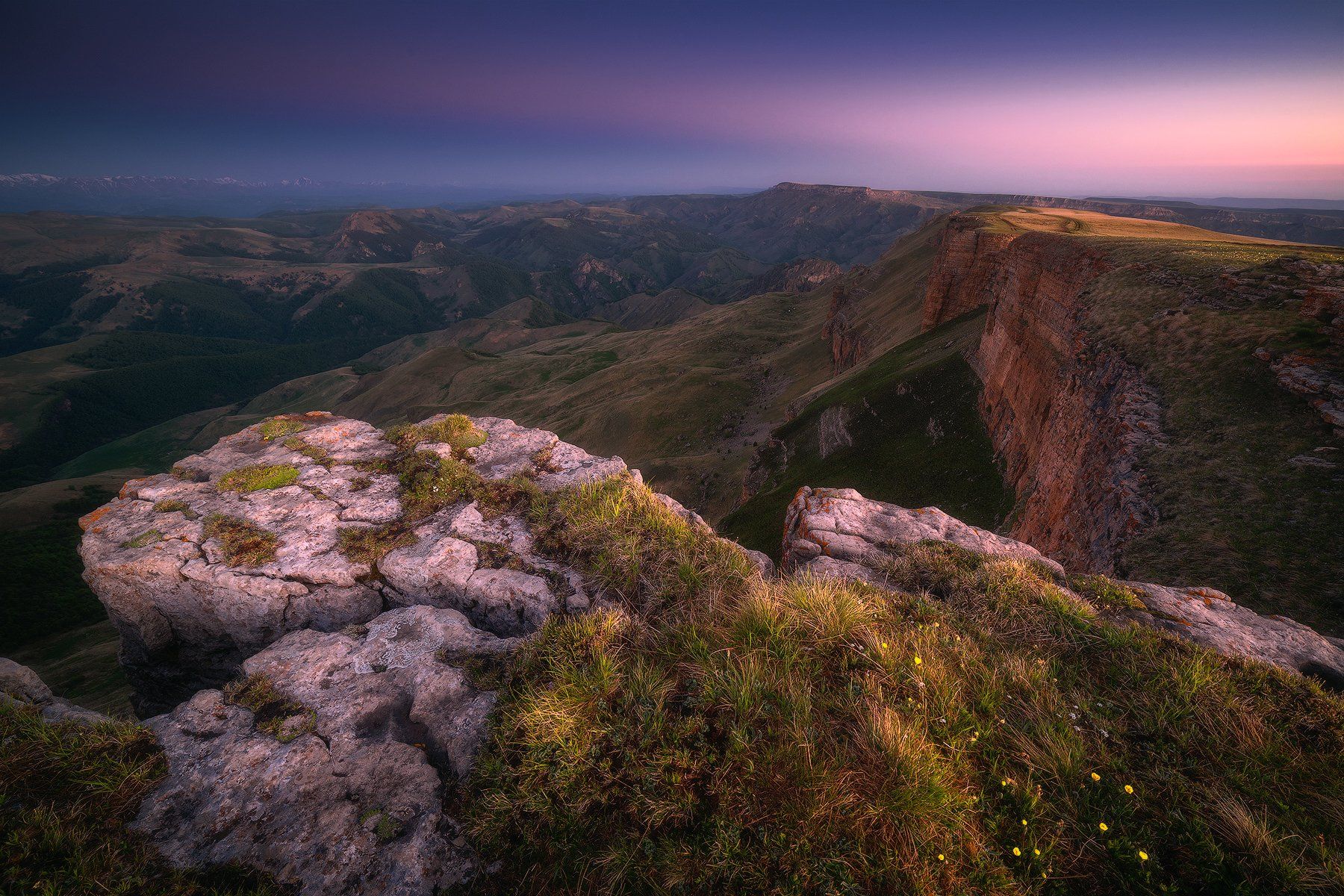 бермамыт, плато, карачаево-черкесия, горы, пейзаж, рассвет, Tania Leschinskaya