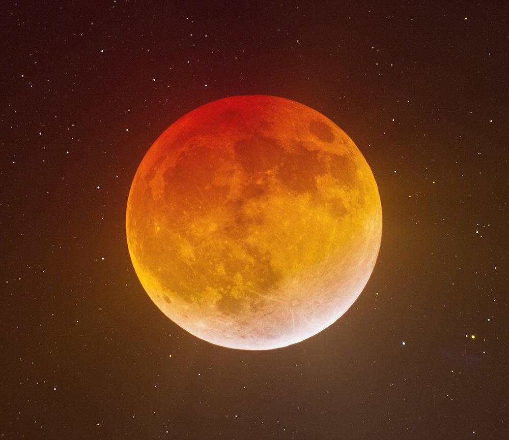 total, moon, eclipse, sky, star, sun, Konstantin Mironov