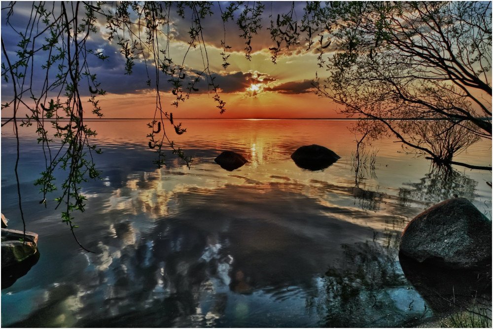чудское, озеро, закат, hdr, Sergey Navetny
