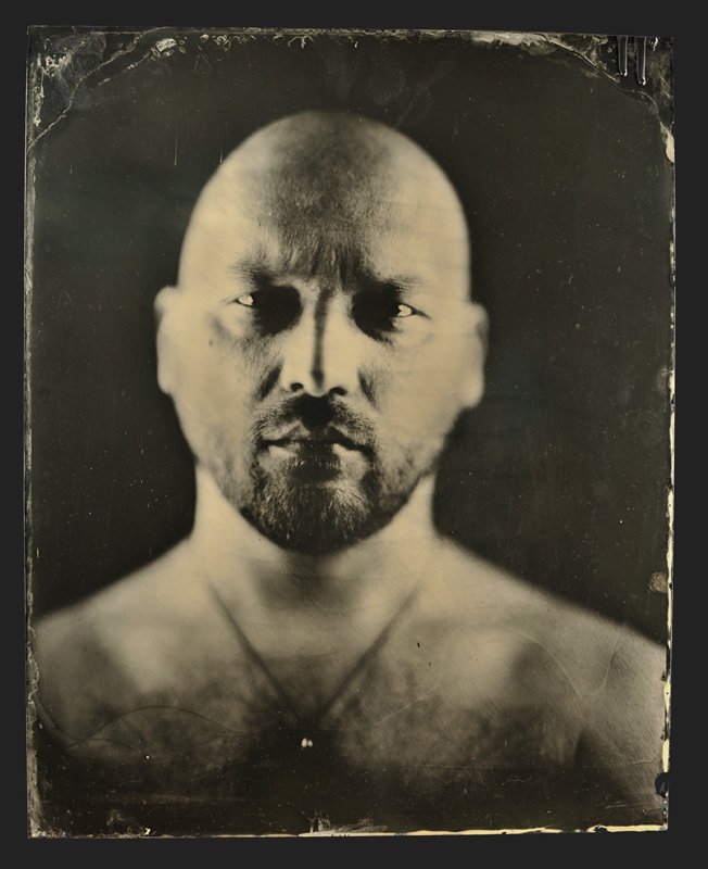 wet, plate, collodion, ambrotype, portret, Sergey Potapov