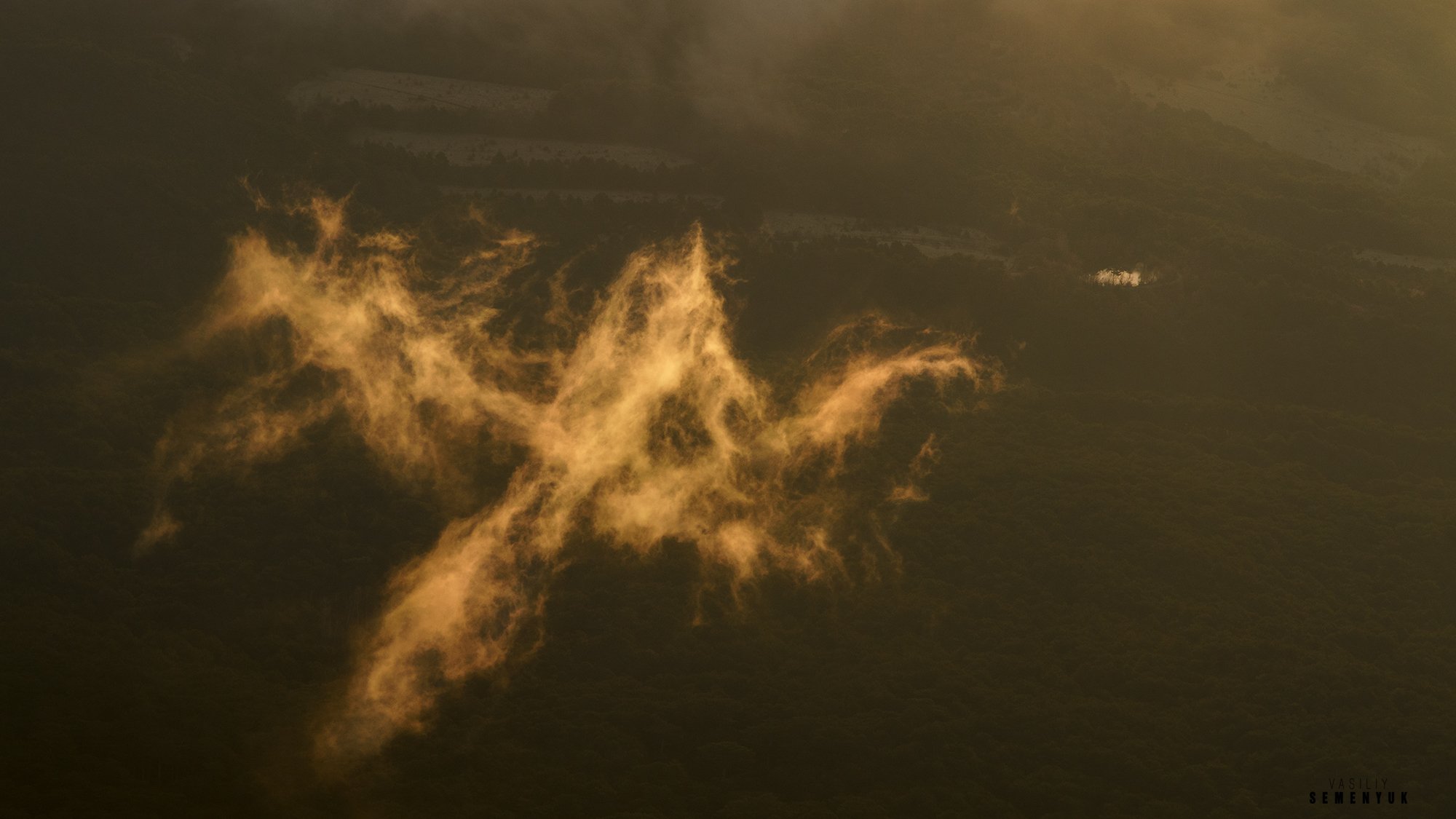 крым, ай-петри, утро, облако, горы, ялта, рассвет, пейзаж, crimea, dragon, cloud, dawn, mountain., Семенюк Василий