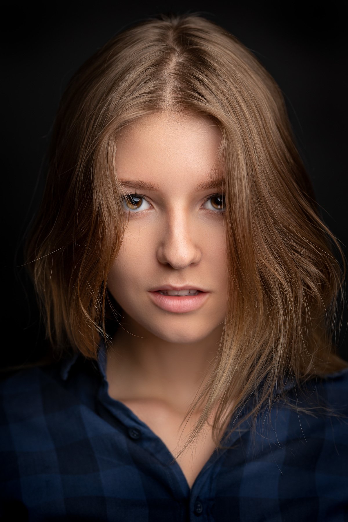 girl portrait mf eyes hair, Илья Пистолетов
