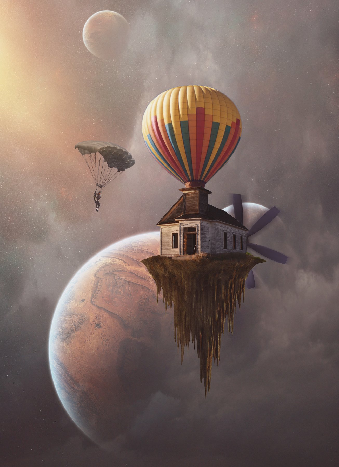 воздушный шар, небо, облака, Sergii Vidov