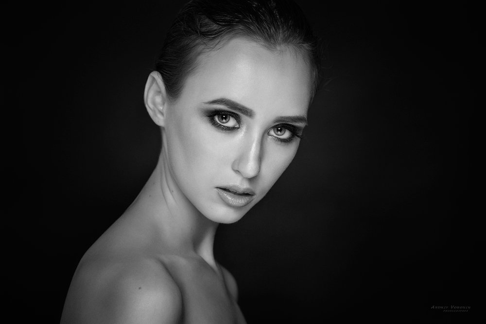 портрет,девушка,черно-белое,чб фото, Андрей Воронин