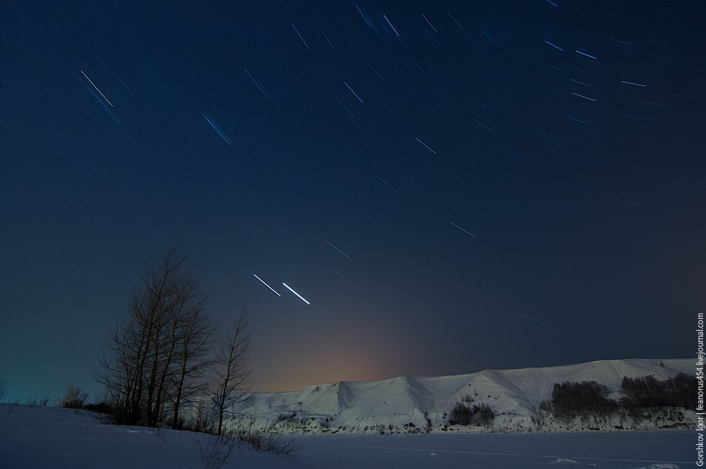 ночь, звёзды, нижняя кама, горы, март, Gorshkov Igor_Feanorus