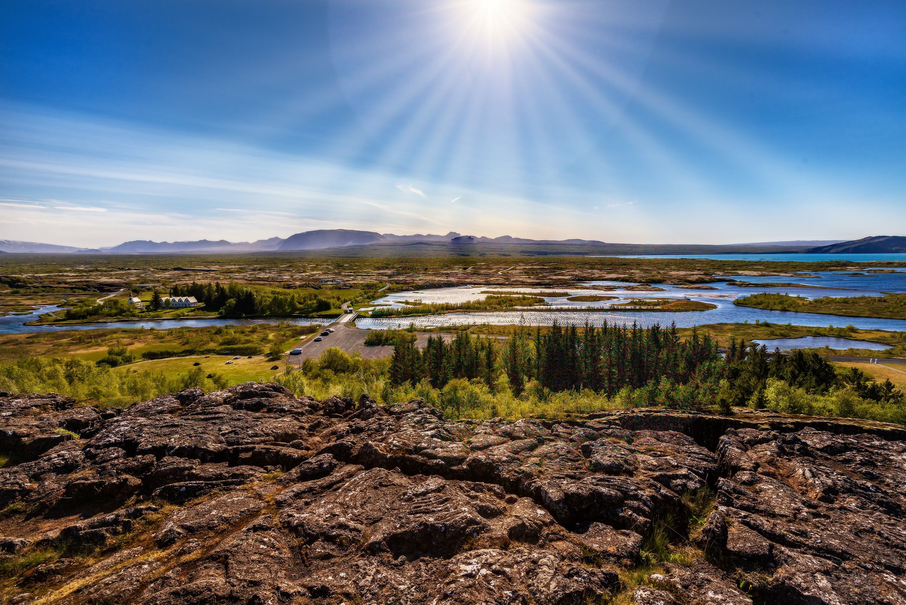 пейзаж, солнце, долина, исландия, лагуна,природа, Юрий Левко