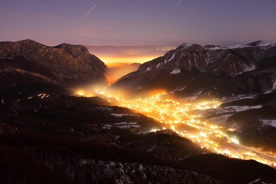 ночь, горы, пейзаж, болгария, туман, night, bulgaria, landscape, mountains, mist, Павел Пронин
