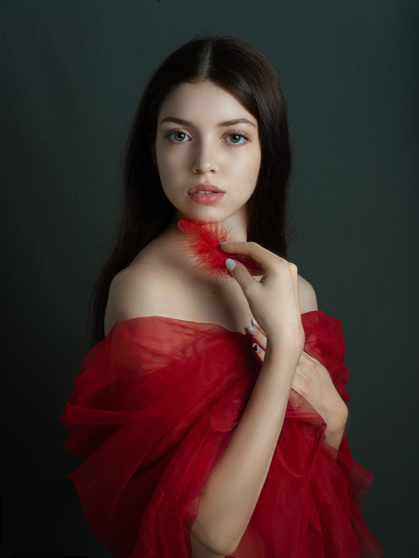 портрет , взгляд , цвет ,волосы , красивые губы ,нежность ,девочка, Natalia Kholodova