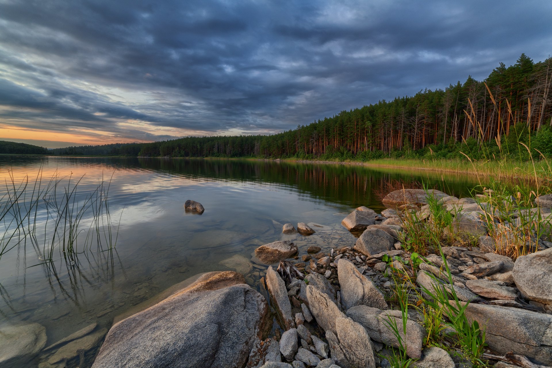 Озеро большое Миассово Челябинская область